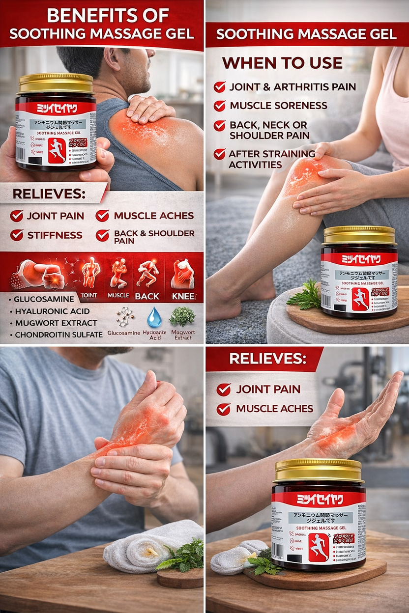 Japanese Massage Gel for Joint & Muscle Pain Relief (BUY 1 GET 1)