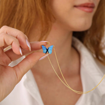 Butterfly Gold Plated Stylish Necklace